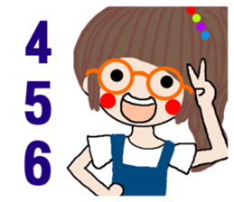 Pan 'sister (glasses girl) sticker #12919370