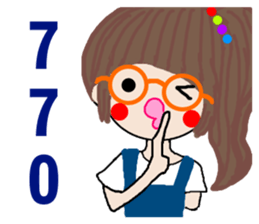Pan 'sister (glasses girl) sticker #12919376