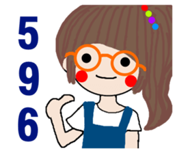 Pan 'sister (glasses girl) sticker #12919377