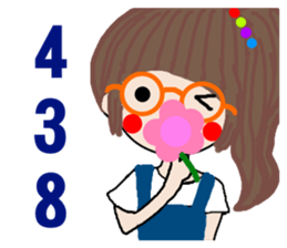 Pan 'sister (glasses girl) sticker #12919382