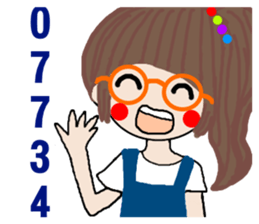 Pan 'sister (glasses girl) sticker #12919392