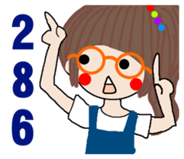 Pan 'sister (glasses girl) sticker #12919405