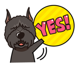 iinu - Bouvier des Flandres sticker #12919686