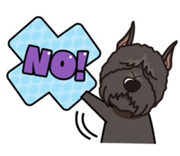 iinu - Bouvier des Flandres sticker #12919687