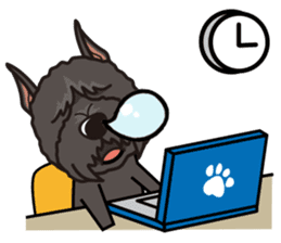 iinu - Bouvier des Flandres sticker #12919699