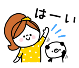 Girl and Kupan sticker #12920126