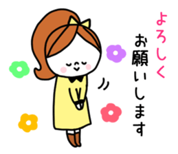 Girl and Kupan sticker #12920132