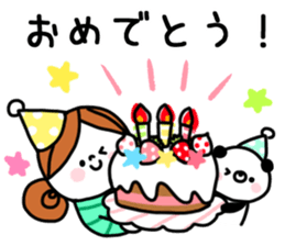 Girl and Kupan sticker #12920135