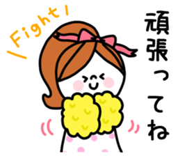 Girl and Kupan sticker #12920136