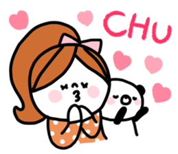 Girl and Kupan sticker #12920142