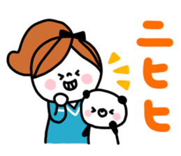 Girl and Kupan sticker #12920147