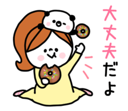 Girl and Kupan sticker #12920151