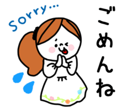 Girl and Kupan sticker #12920154