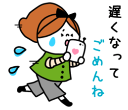 Girl and Kupan sticker #12920156