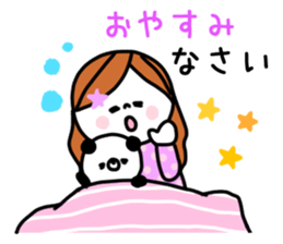 Girl and Kupan sticker #12920161