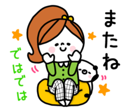 Girl and Kupan sticker #12920165