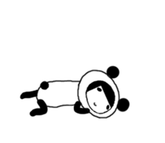 The PATTSUN girl with black hair 2 sticker #12920805