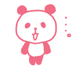 Pink & blue panda sticker #12921008