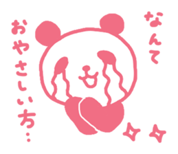 Pink & blue panda sticker #12921011