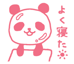 Pink & blue panda sticker #12921017