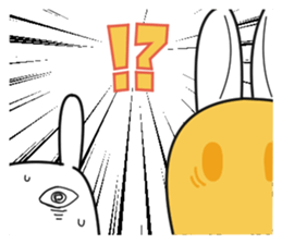 Space and rabbits sticker #12921707