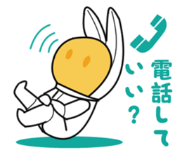 Space and rabbits sticker #12921714