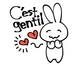 France rabbit Robert sticker #12922451