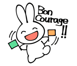 France rabbit Robert sticker #12922452