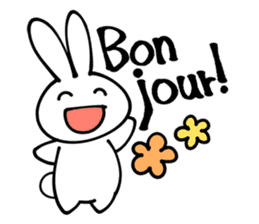 France rabbit Robert sticker #12922453