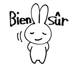 France rabbit Robert sticker #12922464