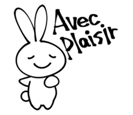 France rabbit Robert sticker #12922466