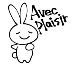 France rabbit Robert sticker #12922466