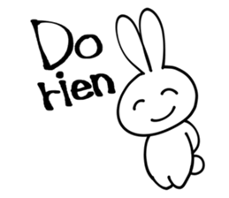 France rabbit Robert sticker #12922467