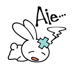 France rabbit Robert sticker #12922479