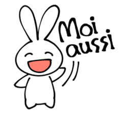 France rabbit Robert sticker #12922484