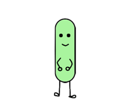 Bean Cucumber Water drop sticker #12922898