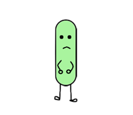 Bean Cucumber Water drop sticker #12922899