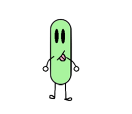 Bean Cucumber Water drop sticker #12922901