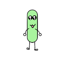 Bean Cucumber Water drop sticker #12922902