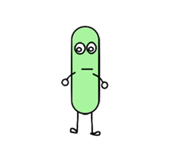 Bean Cucumber Water drop sticker #12922903