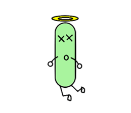 Bean Cucumber Water drop sticker #12922904