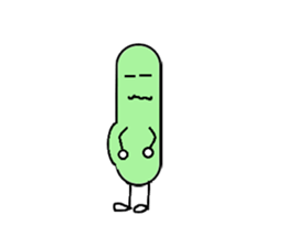 Bean Cucumber Water drop sticker #12922906
