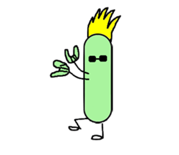 Bean Cucumber Water drop sticker #12922907