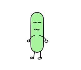 Bean Cucumber Water drop sticker #12922908