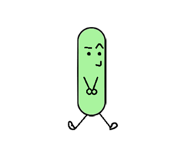 Bean Cucumber Water drop sticker #12922909