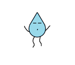Bean Cucumber Water drop sticker #12922910