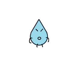 Bean Cucumber Water drop sticker #12922911