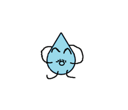 Bean Cucumber Water drop sticker #12922912