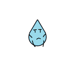 Bean Cucumber Water drop sticker #12922914