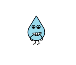Bean Cucumber Water drop sticker #12922917